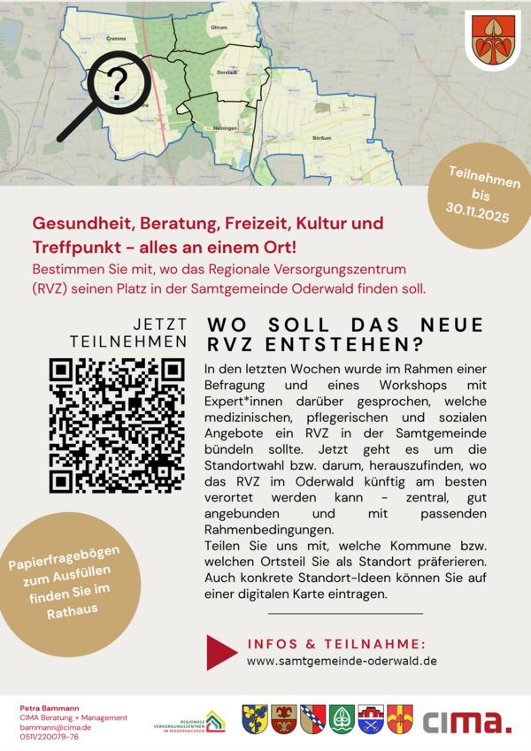 Bild vergr&ouml;&szlig;ern: Flyer RVZ Umfrage Standortwahl