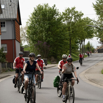 Foto vom Auftakt zum Stadtradeln 